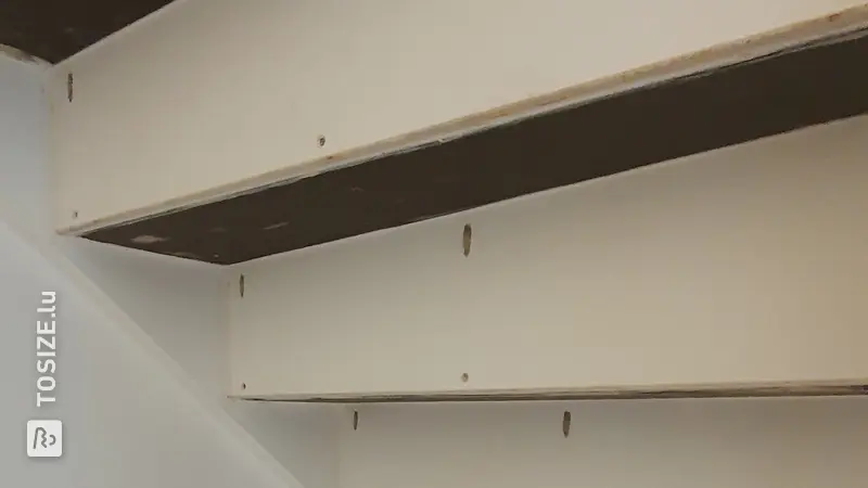 Attic Staircase Closed with White Risers, by Nick