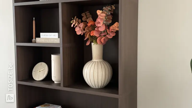 Étagère élégante marron foncé pour le salon, par Susanne