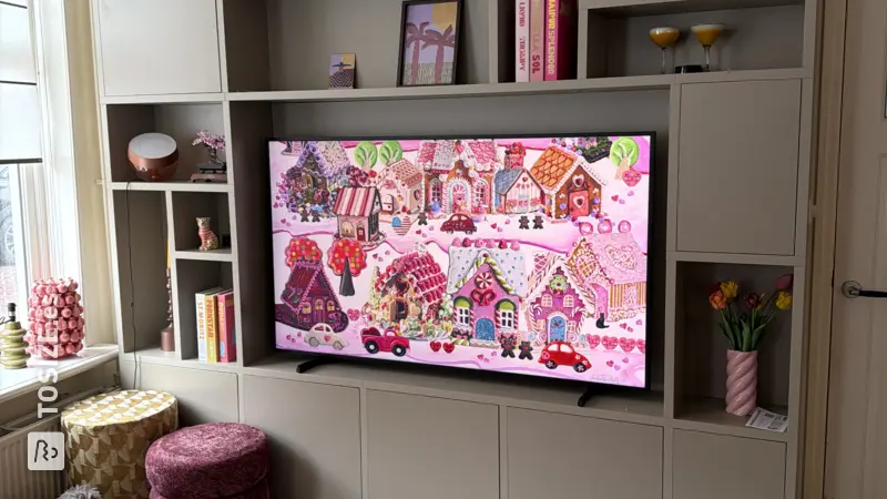 Beautiful taupe TV cabinet: Built-in furniture to dream of, by Michael