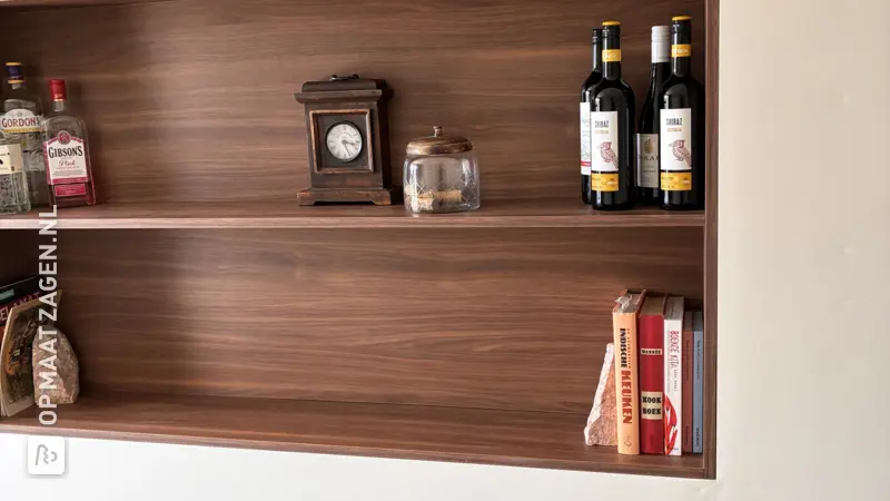 Unique Compartment Cabinet as a Drinks Cabinet in Lorenzo Walnut, by Linda