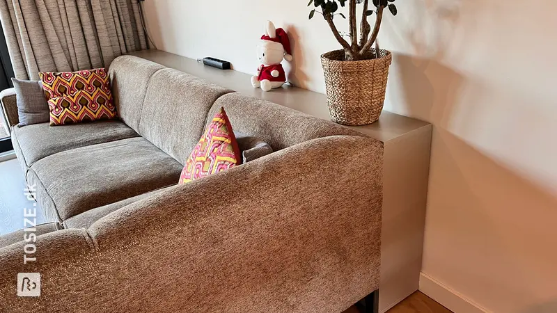 Stylish Cabinet Behind the Sofa in Ecru, by Joey