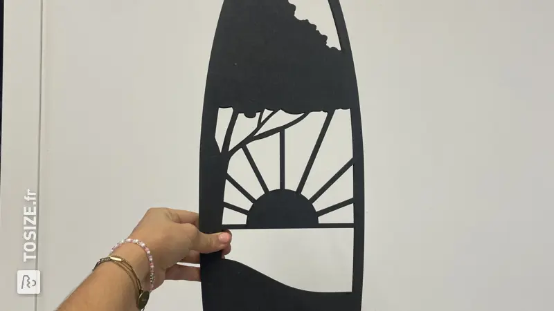 Designer wall cutouts with laser cutting, by Sami