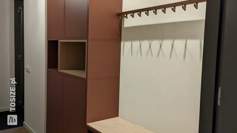 Homemade Hall Cabinet and Shoe Cabinet in Kallax Style, by Peter
