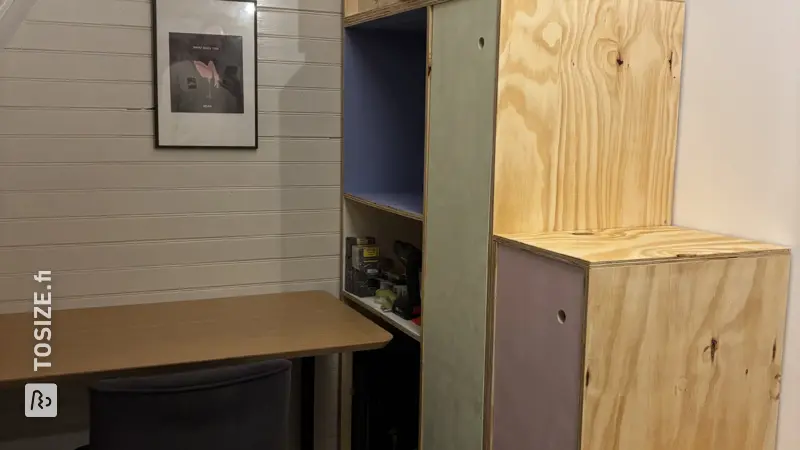 Attic Staircase Cupboard with Storage Options, by Welmoet