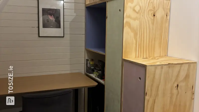 Attic Staircase Cupboard with Storage Options, by Welmoet