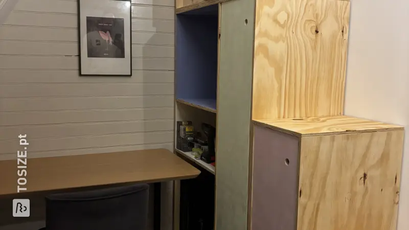 Attic Staircase Cupboard with Storage Options, by Welmoet