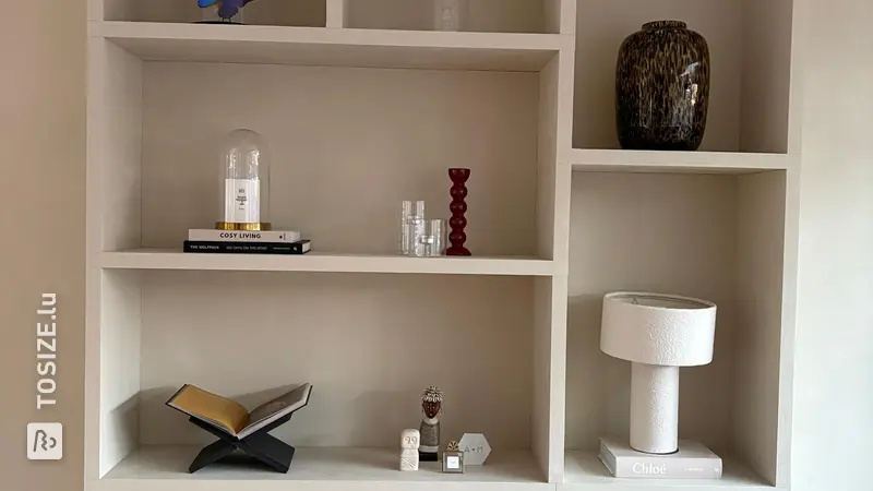 Stylish Japandi Shelving Unit: An Eye-catcher in the Living Room, by Max