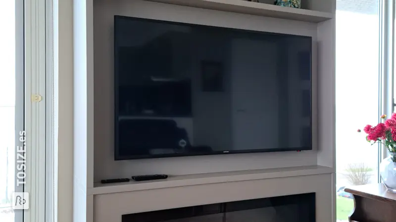 Stylish Cinewall for the Living Room with Built-in Heater, by Jolanda