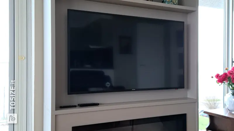 Stylish Cinewall for the Living Room with Built-in Heater, by Jolanda