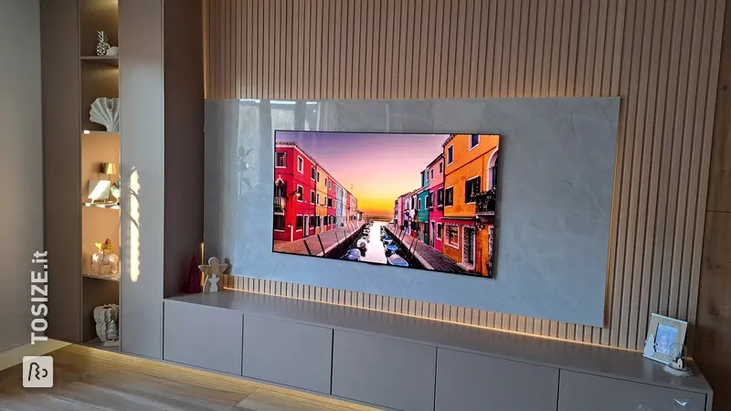 Making a modern Cinewall and TV cabinet, by Arne