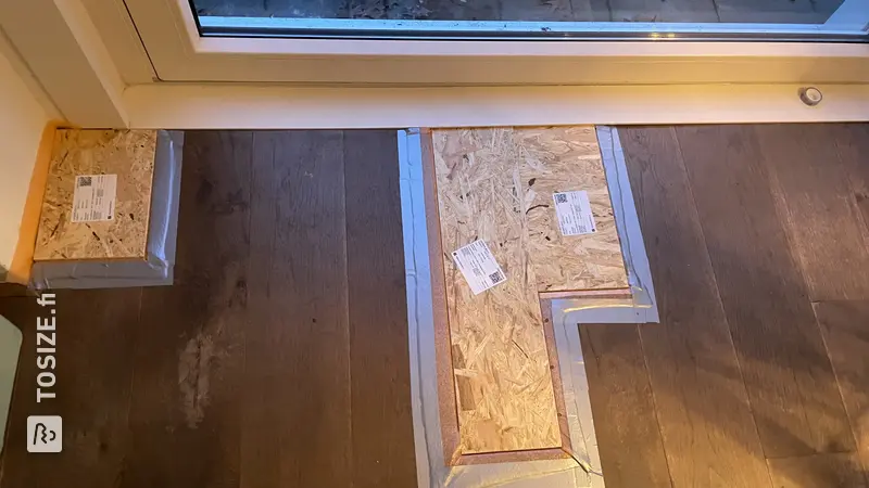 Temporary Underlay for the Living Room, by Sabrina