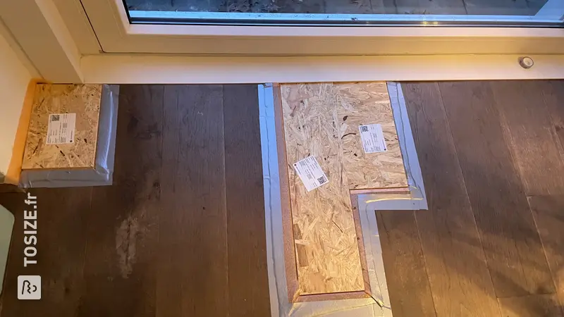 Temporary Underlay for the Living Room, by Sabrina