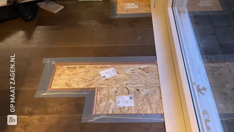Temporary Underlay for the Living Room, by Sabrina