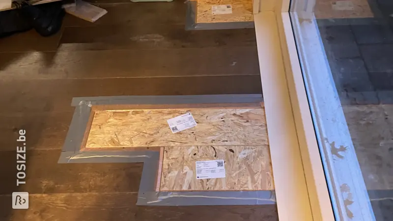 Tijdelijke Ondervloer voor de Woonkamer, door Sabrina