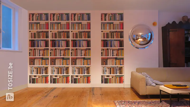 Prachtige Boekenkast voor Inbouw in Vlakke Muur, door Willem