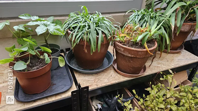 Maßgefertigtes Aufbewahrungsregal für den Gartenschuppen, von Filip