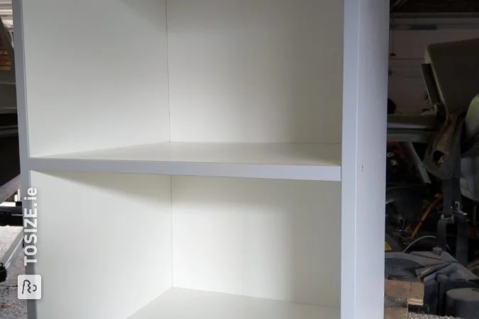 Built-in cupboard to replace kitchen revolving cupboard