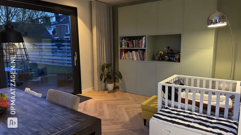 Stylish Living Room Wall Cabinet made of primed MDF, by Arjan