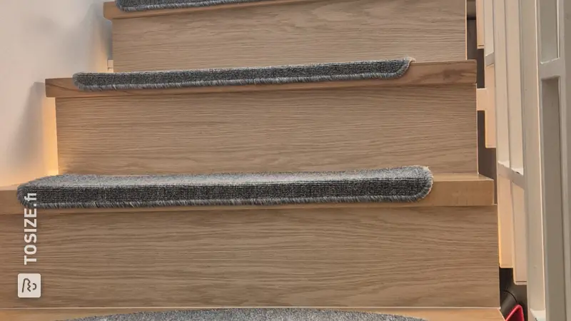 Enclosing an open staircase for dust and fall protection, by Daniel