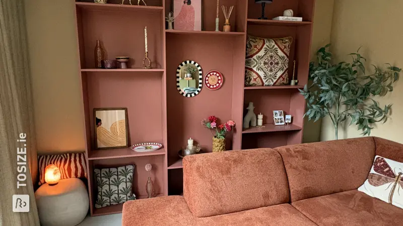 Stylish open shelving unit for the living room, by Marre