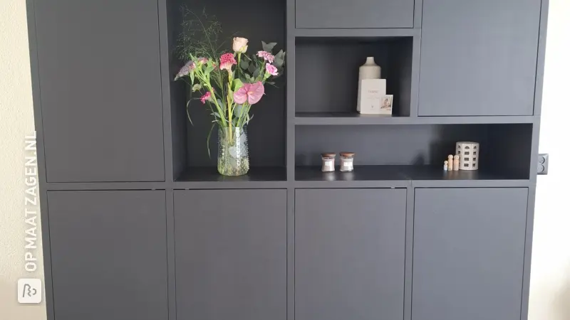 Large Black Cabinet with Plenty of Storage Space, by Sanne