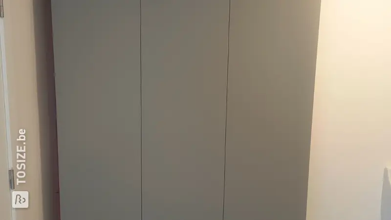 Integrated technology cabinet made of lacquered MDF, by Stijn