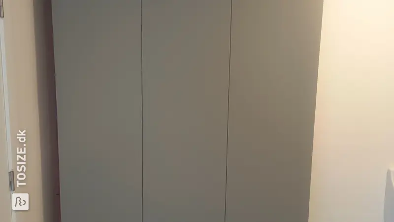 Integrated technology cabinet made of lacquered MDF, by Stijn