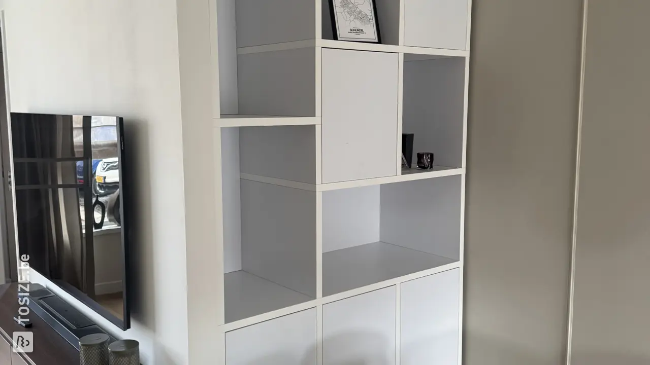 Homemade Compartment Cabinet in Primed White, by Nick
