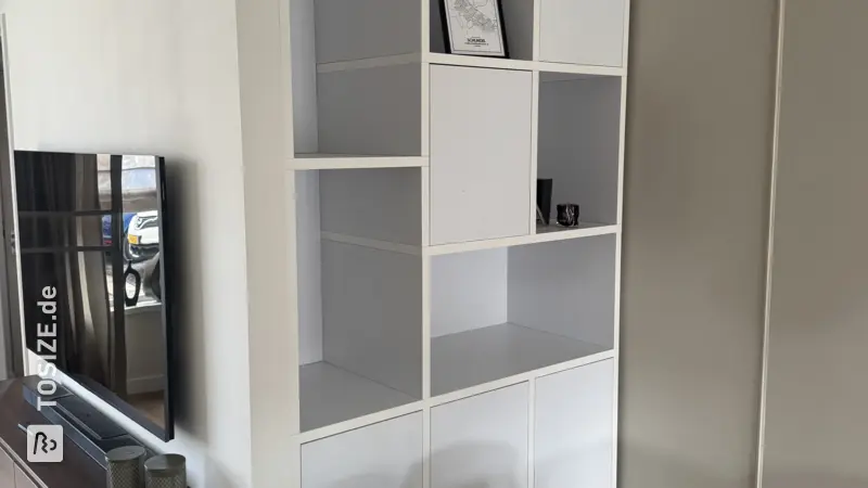 Homemade Compartment Cabinet in Primed White, by Nick