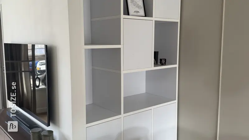 Homemade Compartment Cabinet in Primed White, by Nick