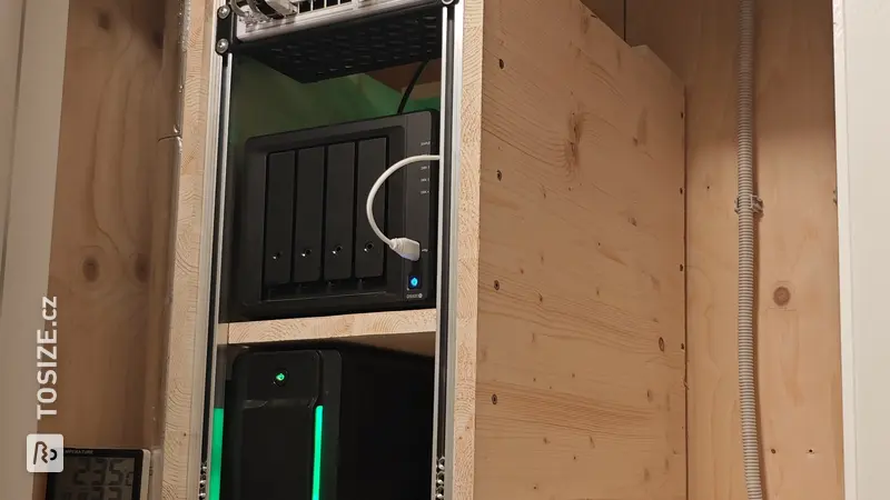 Self-build Patch Cabinet in the Meter Box, by Berend