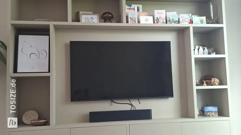 Stylish TV Cabinet (Cinemawall) in the Living Room, by Richard