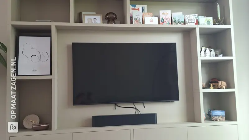 Stylish TV Cabinet (Cinemawall) in the Living Room, by Richard