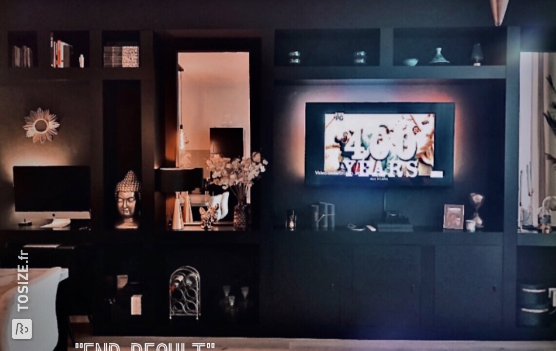 Armoire murale encastrable en MDF, par Luciano