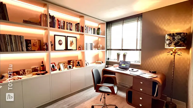 Stylish Compartment Cabinet with Lighting, by Nick