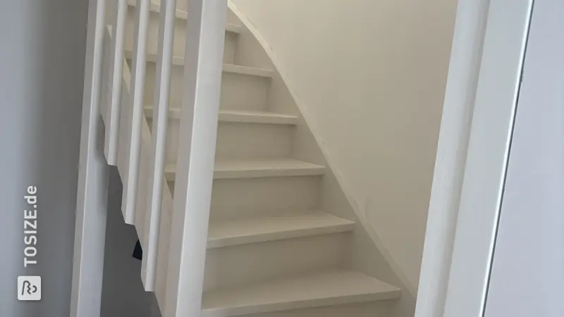 Verschließen einer offenen Treppe mit Setzstufen, von Jules
