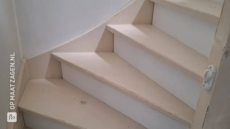 Closing off an open staircase for extra safety, by Amy
