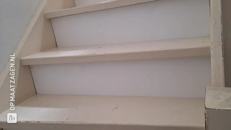 Closing off an open staircase for extra safety, by Amy