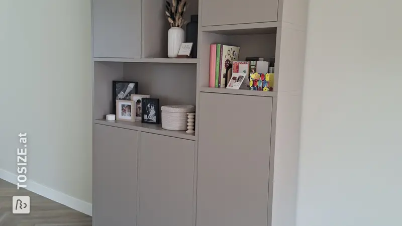Stylish Wall Cabinet and Kitchen Unit for the Living Room, by Lieke