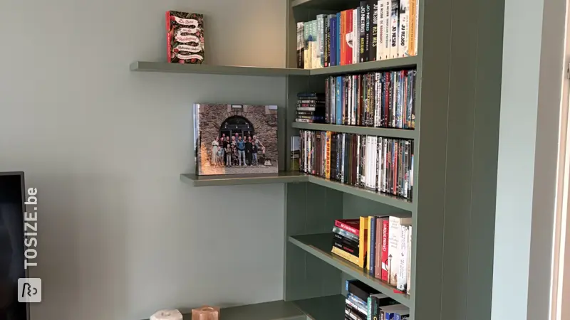 Stylish Bookcase with Shelves, by Huib