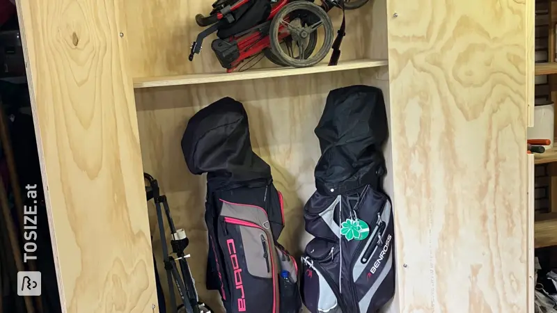Robust Garage Cabinet for Golf Sets, by Erno