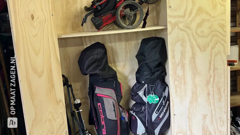 Robust Garage Cabinet for Golf Sets, by Erno