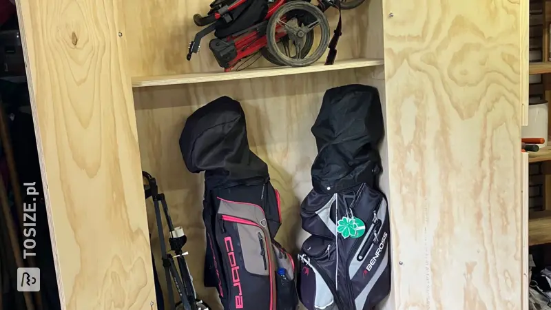 Robust Garage Cabinet for Golf Sets, by Erno
