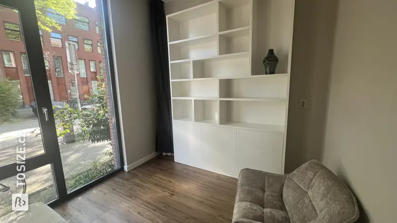 Custom White Bookcase, by Jacqueline