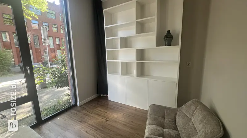 Custom White Bookcase, by Jacqueline