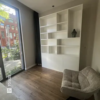 Custom White Bookcase, by Jacqueline
