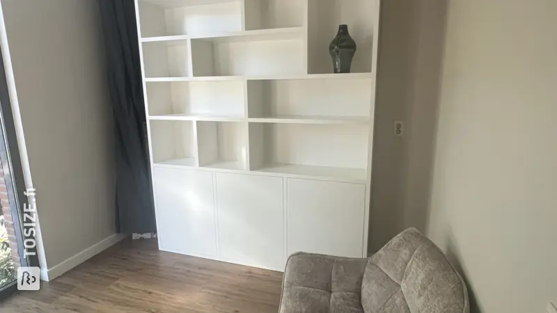Custom White Bookcase, by Jacqueline