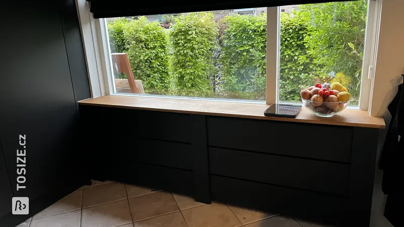 Stylish Radiator Cover made of Black MDF V313, by Harry