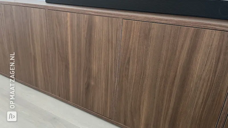 Elegant TV Unit with Storage and Decorative Shelf, by Scarlett