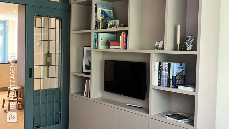 Stylish Book and TV Cabinet for the Living Room, by Arjan
